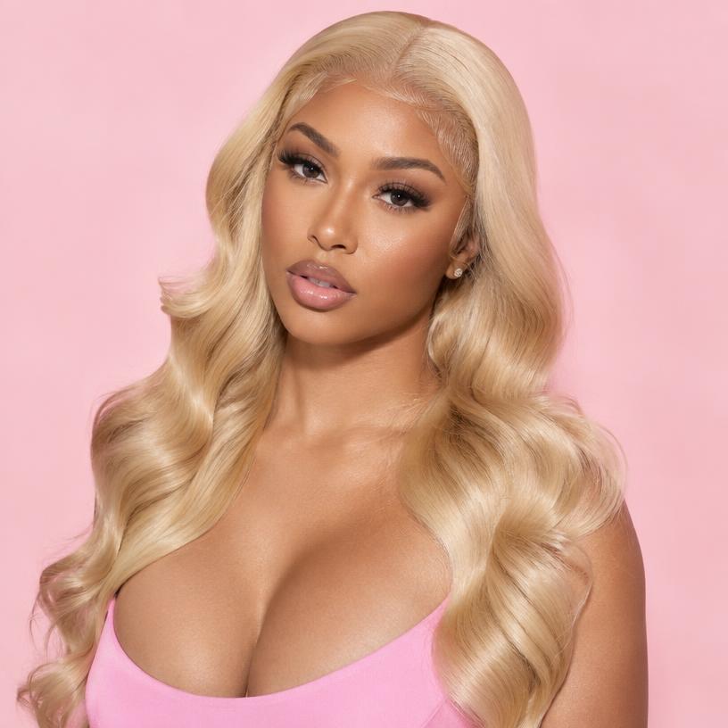 Blonde body wave install